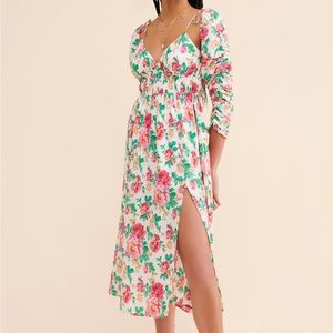 NWT FOR LOVE & LEMONS BECCA MIDI DRESS, Size Small